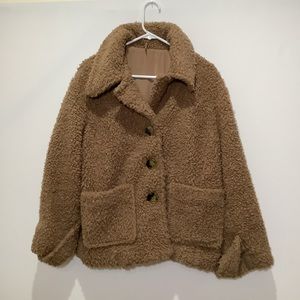 Free People So Soft Cozy Peacoat